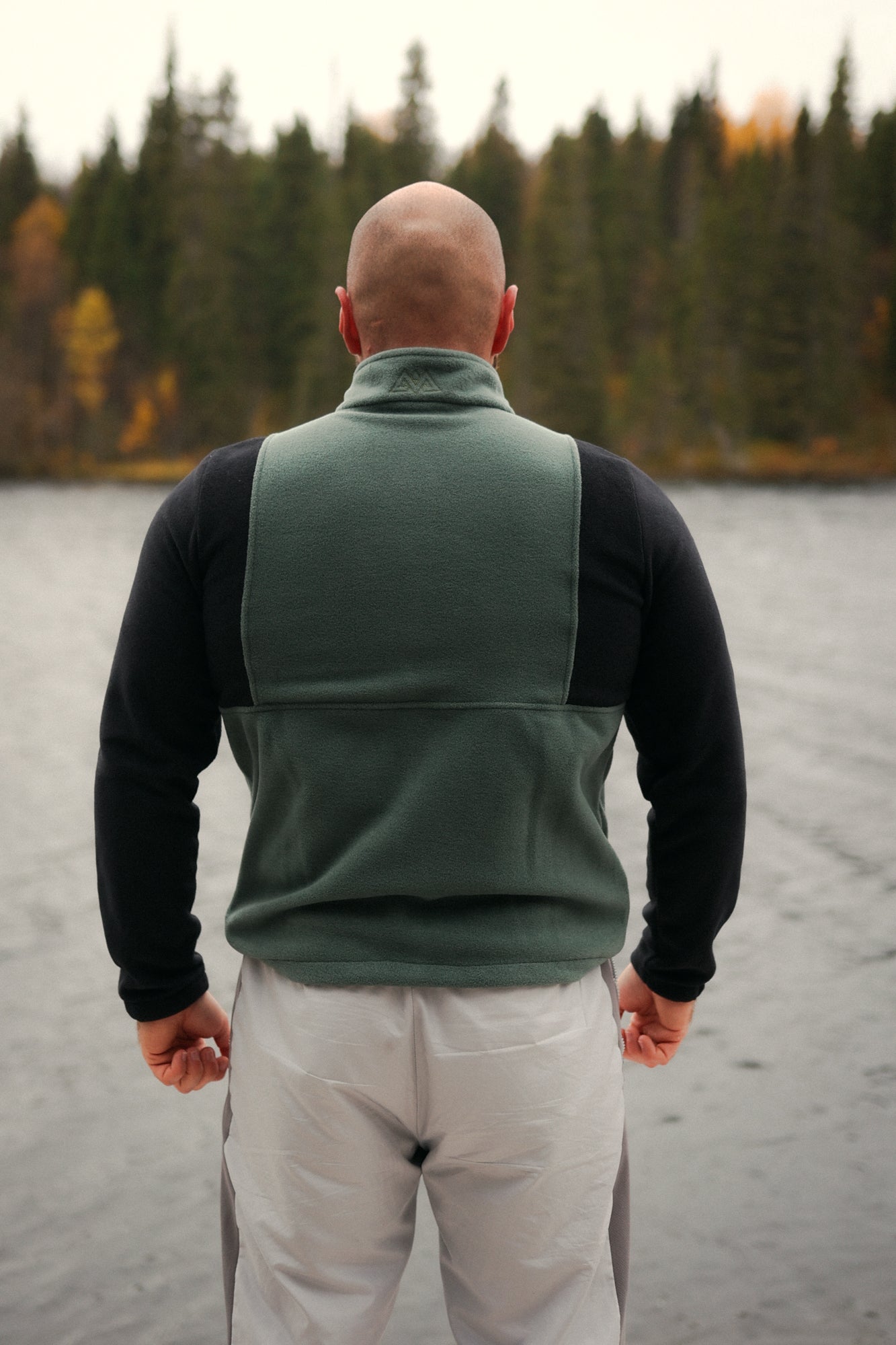 KEEP IT WARM FLEECEJACKE MINT/SCHWARZ