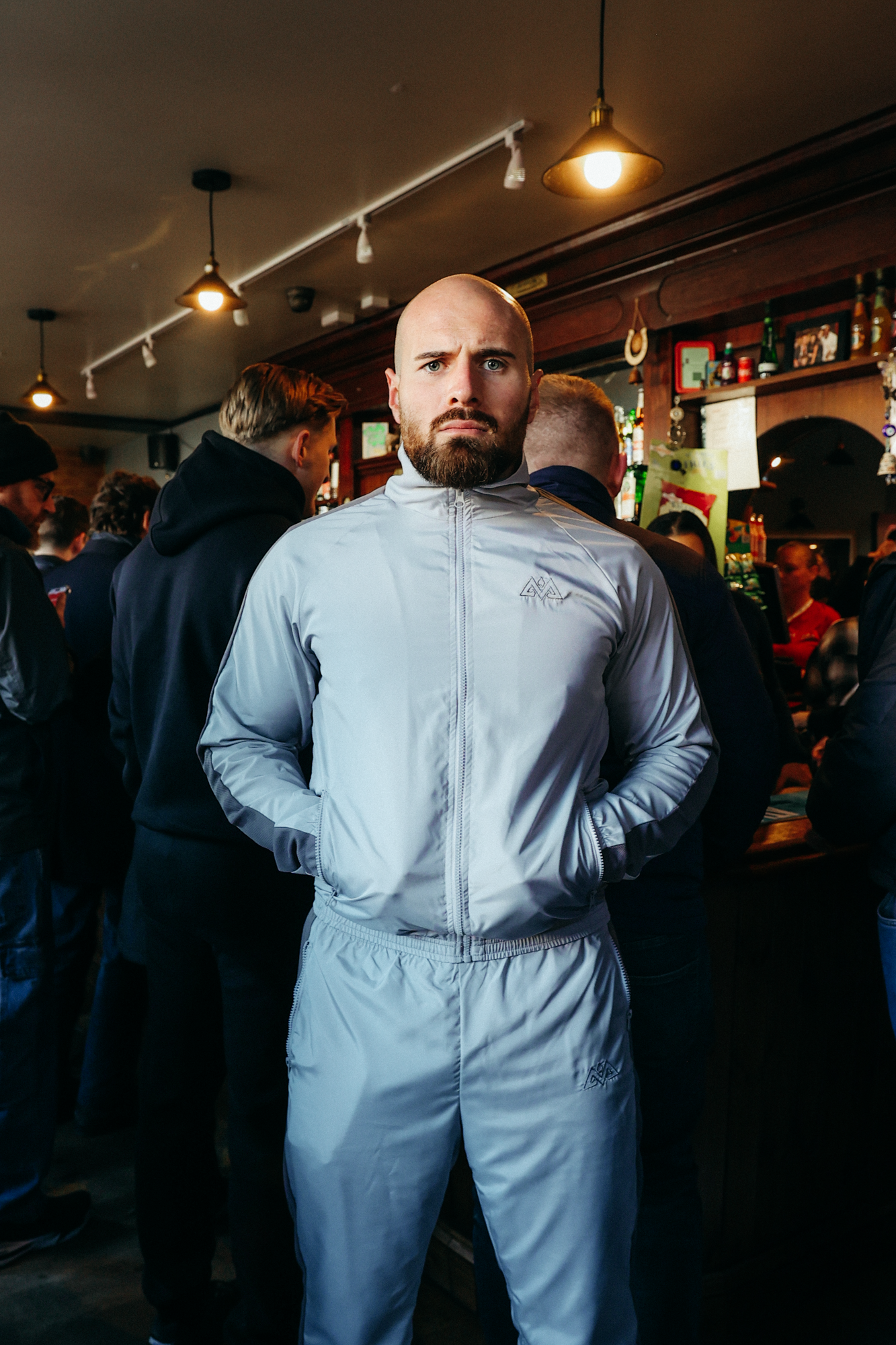 TRACKJACKET GRAU