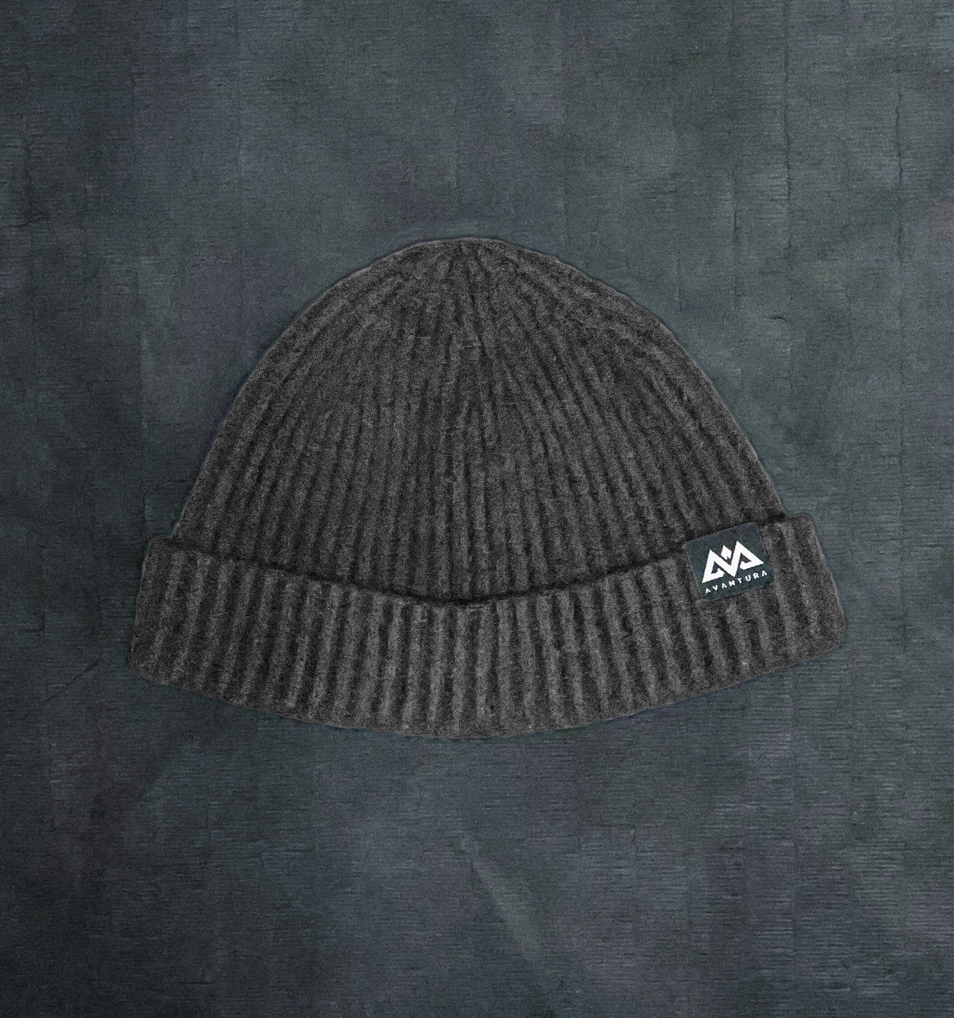 BEANIE AVANTURA GRAU SMALL LOGO