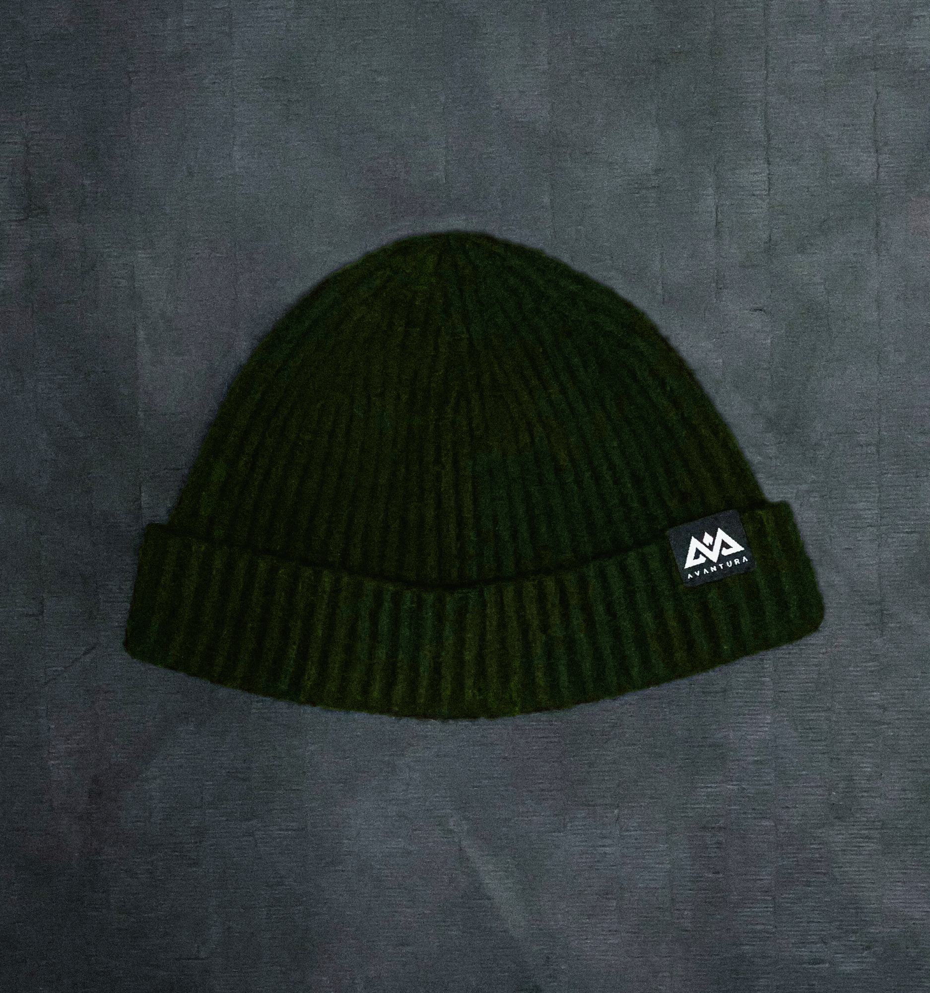 BEANIE AVANTURA OLIVGRÜN SMALL LOGO