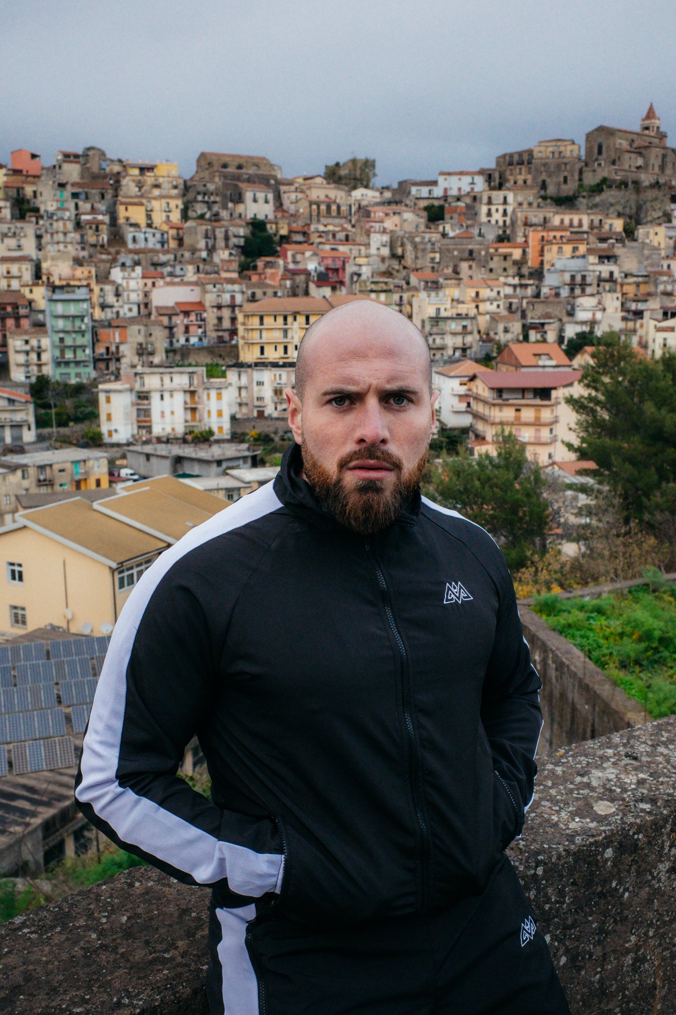 TRACKJACKET SCHWARZ/WEISS