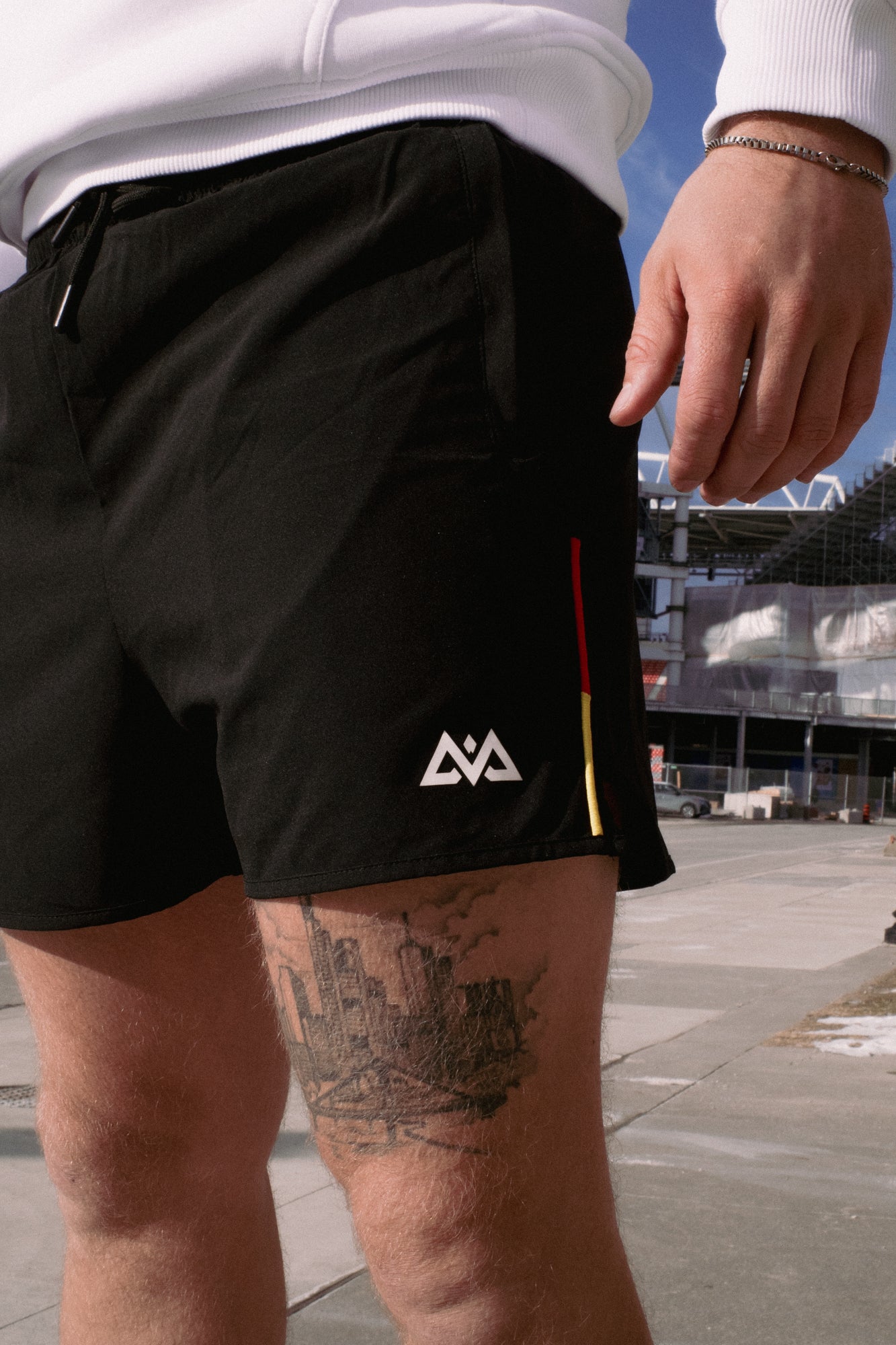 AVA LOGO DEUTSCHLAND SPORT SHORTS SCHWARZ