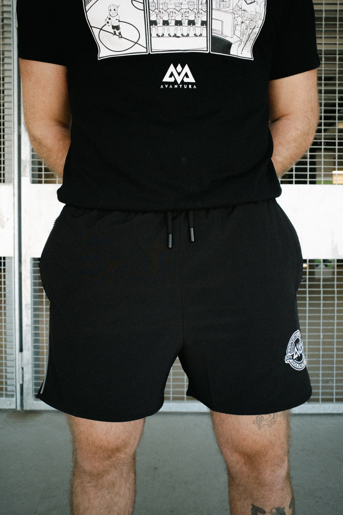 VIOLENCE CLUB SPORT SHORTS SCHWARZ