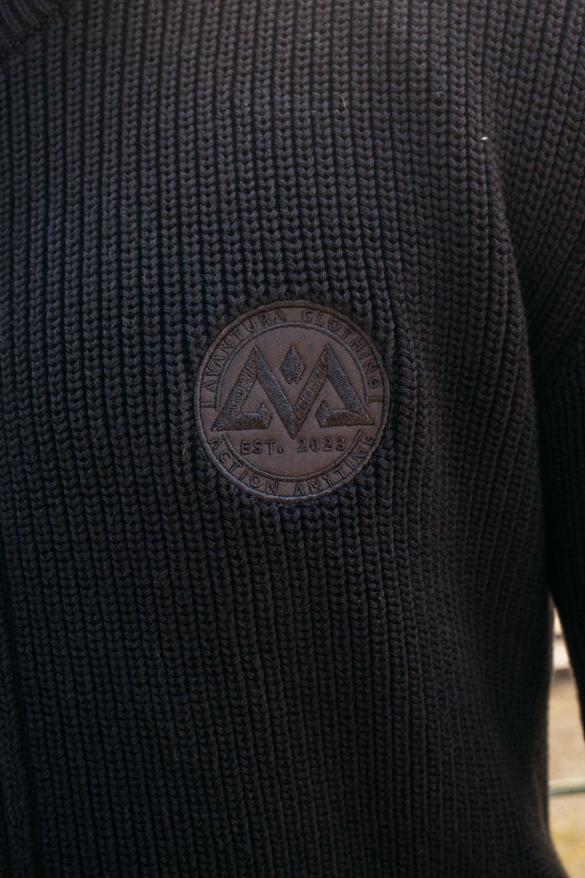 Avantura clothing embroidered patch detail