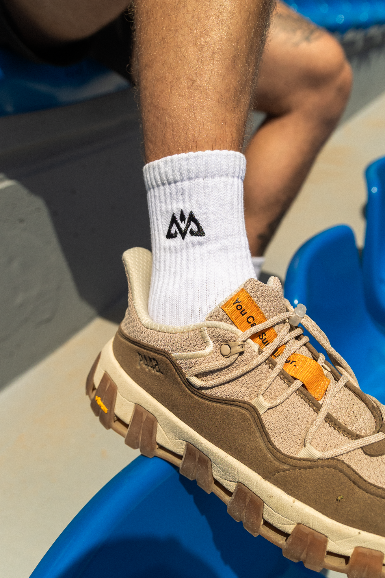 SMALL LOGO CREWSOCKS WHITE 3 PACK