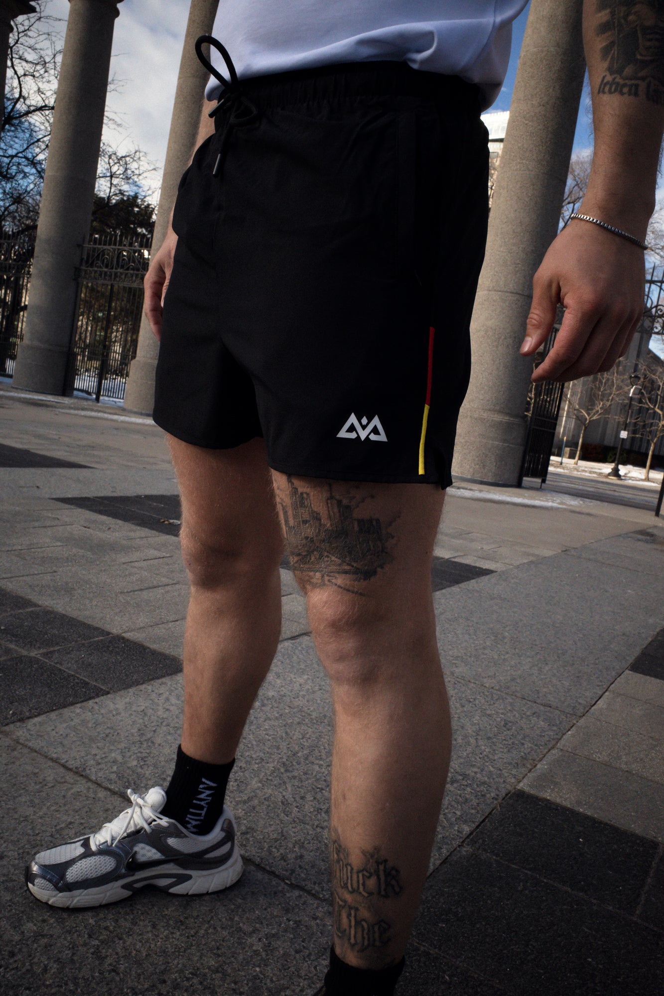 AVA LOGO DEUTSCHLAND SPORT SHORTS SCHWARZ