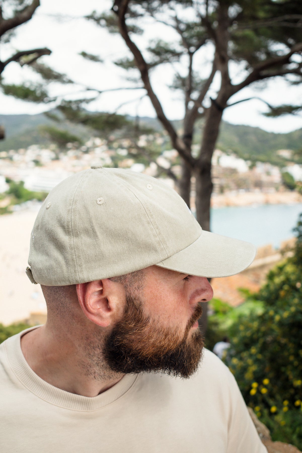 CAP AVA LOGO WASHED BEIGE
