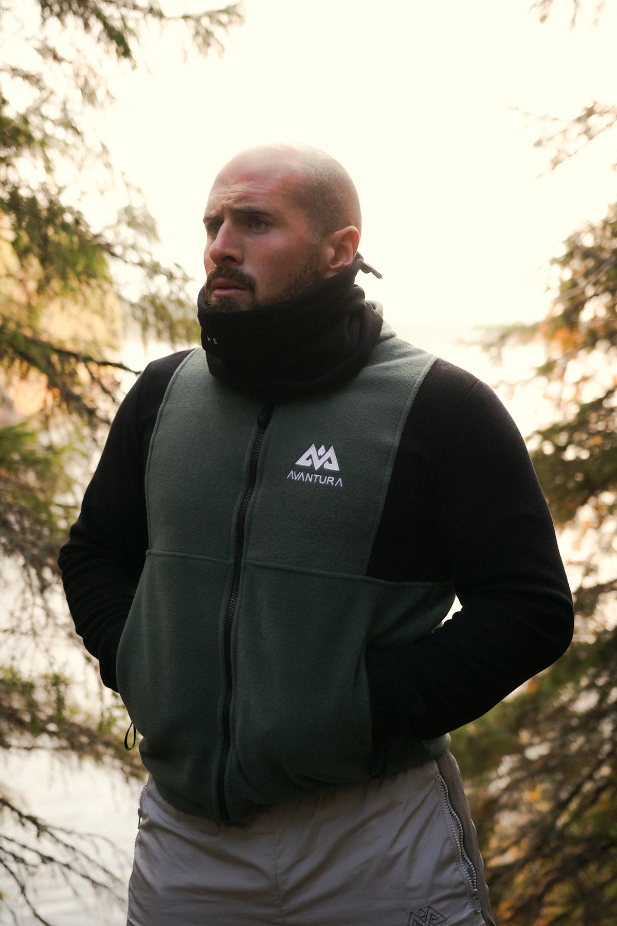 KEEP IT WARM FLEECEJACKE MINT/SCHWARZ