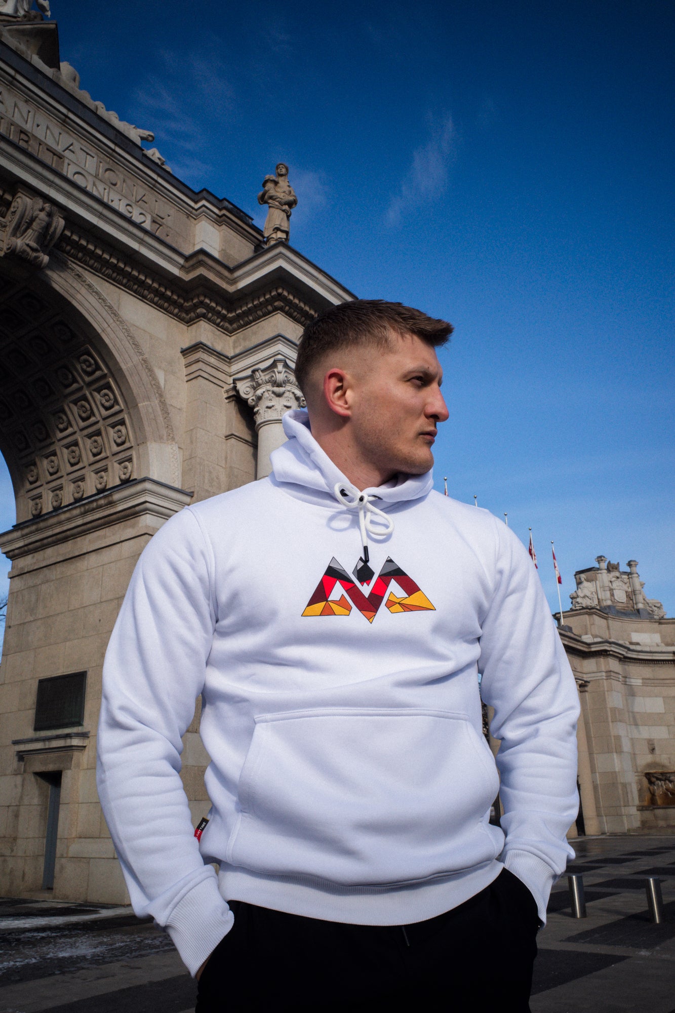 MOSAIK DEUTSCHLAND HOODIE WEISS