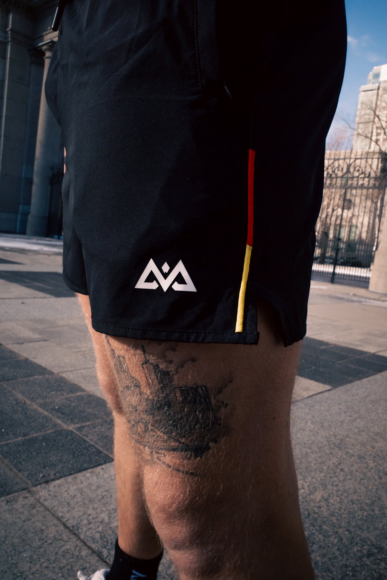 AVA LOGO DEUTSCHLAND SPORT SHORTS SCHWARZ