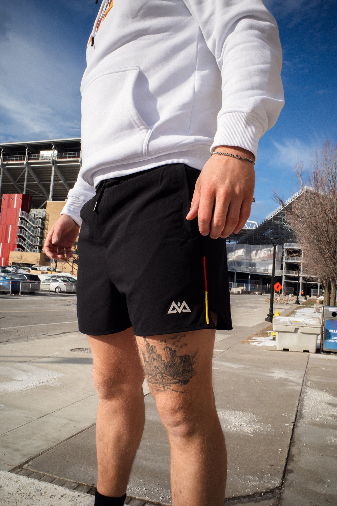 AVA LOGO DEUTSCHLAND SPORT SHORTS SCHWARZ