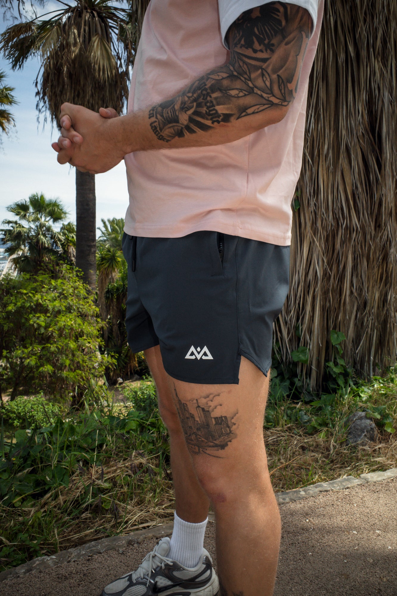 AVA LOGO SPORT SHORTS 2 NAVY