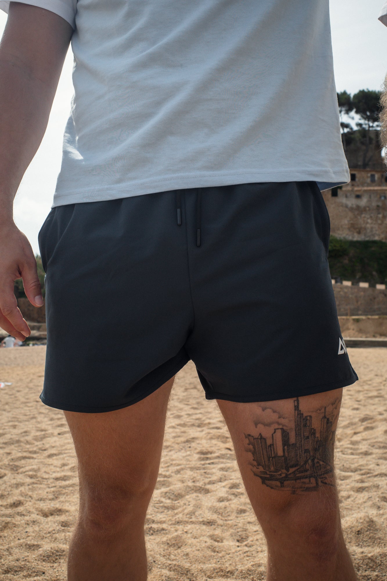 AVA LOGO SPORT SHORTS 2 NAVY