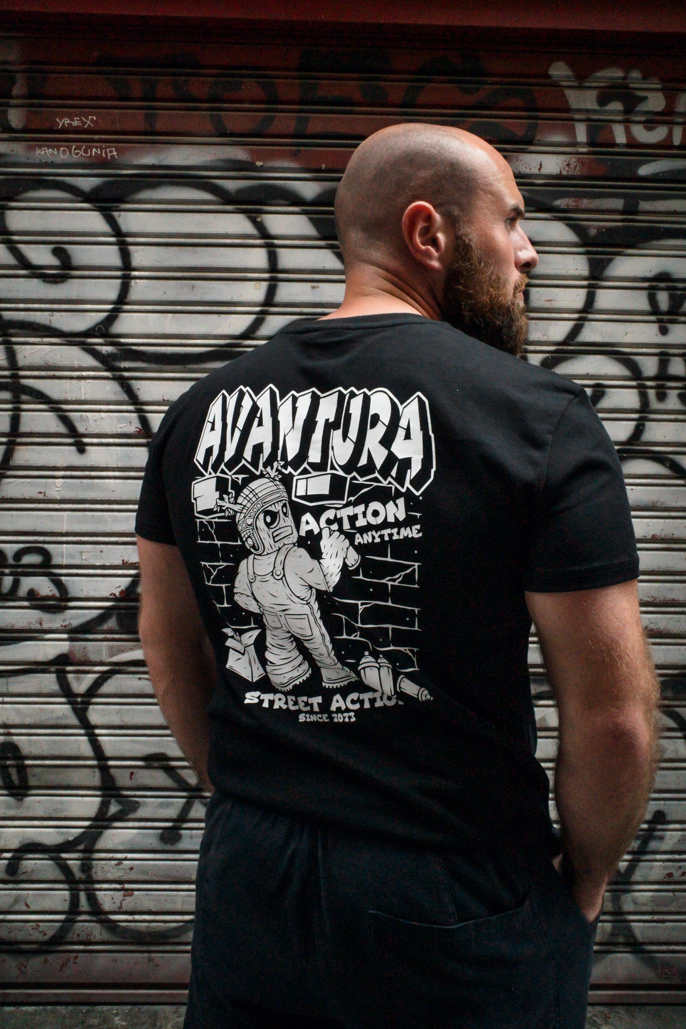 STREET ACTION VIEH T-SHIRT SCHWARZ